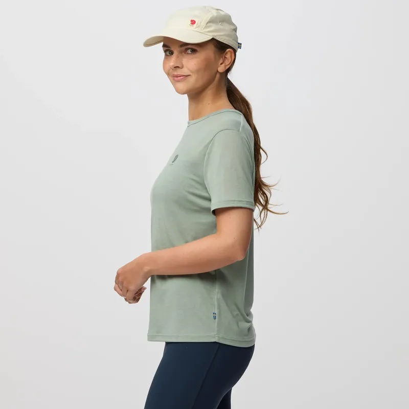 Fjallraven Women's High Coast Short Sleeve T-Shirt Eggshell-5