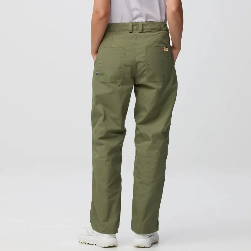 Fjallraven Women's Vardag Relaxed Trousers Green-3