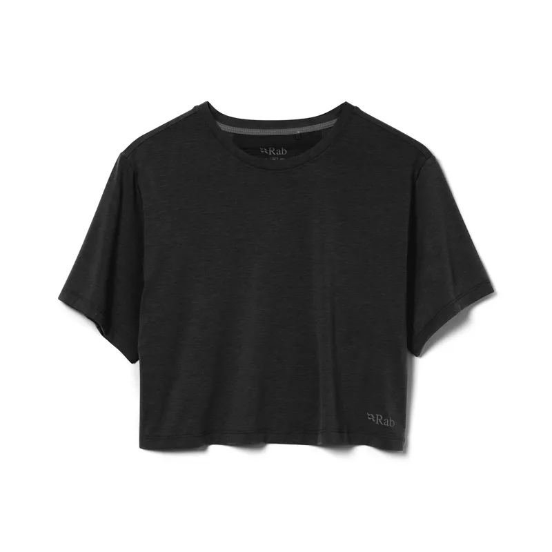 Rab Women's Rivelin Crop Tee Black