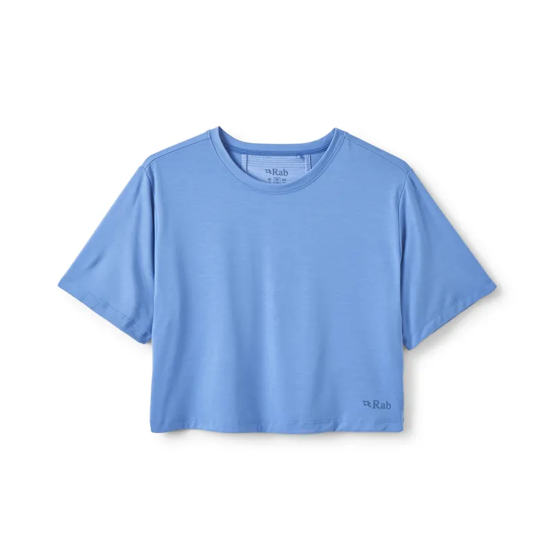 Rab Women's Rivelin Crop Tee Bluebird