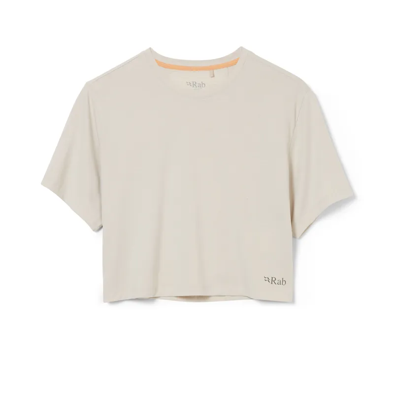 Rab Women's Rivelin Crop Tee Pebble
