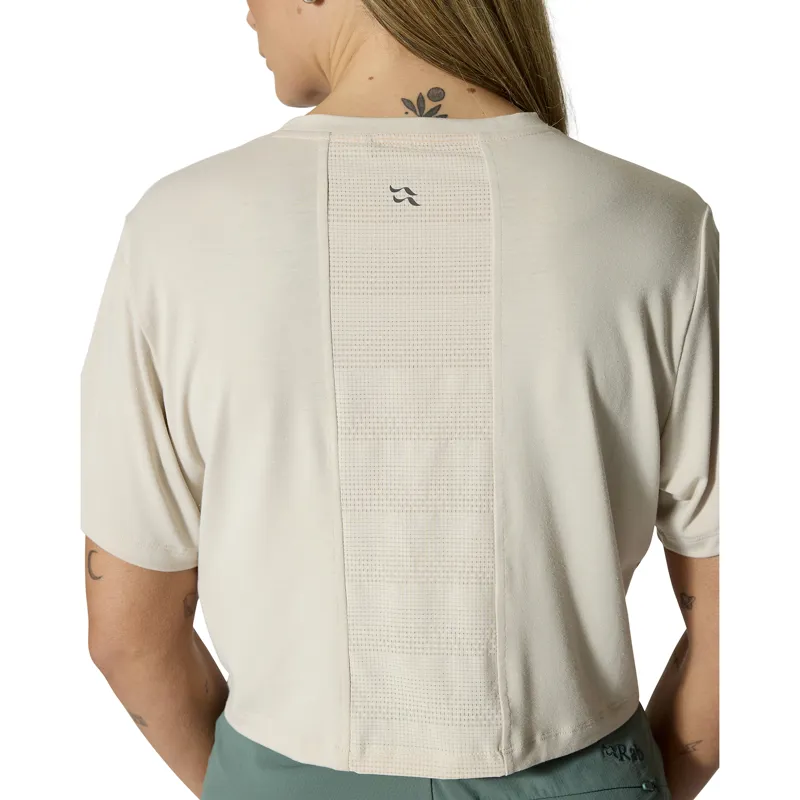 Rab Women's Rivelin Crop Tee Pebble-3