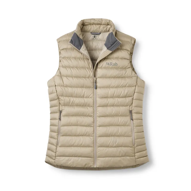 Rab Women's Microlight Vest Insulated Down Gilet Dark Pebble