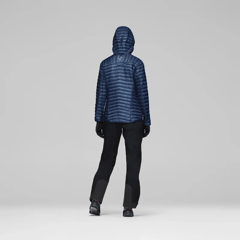 Norrona Women's Trollveggen Superlight Down800 Hooded Jacket Indigo-5
