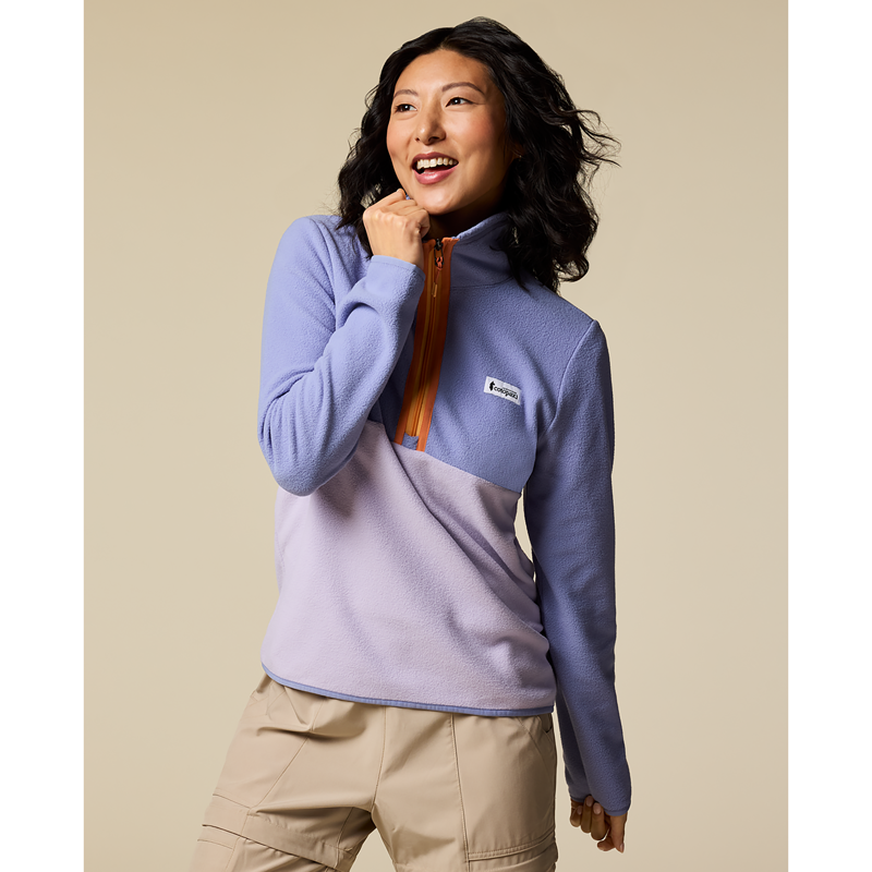 Cotopaxi Women's Amado Fleece Pullover Aster and Moonbeam-3