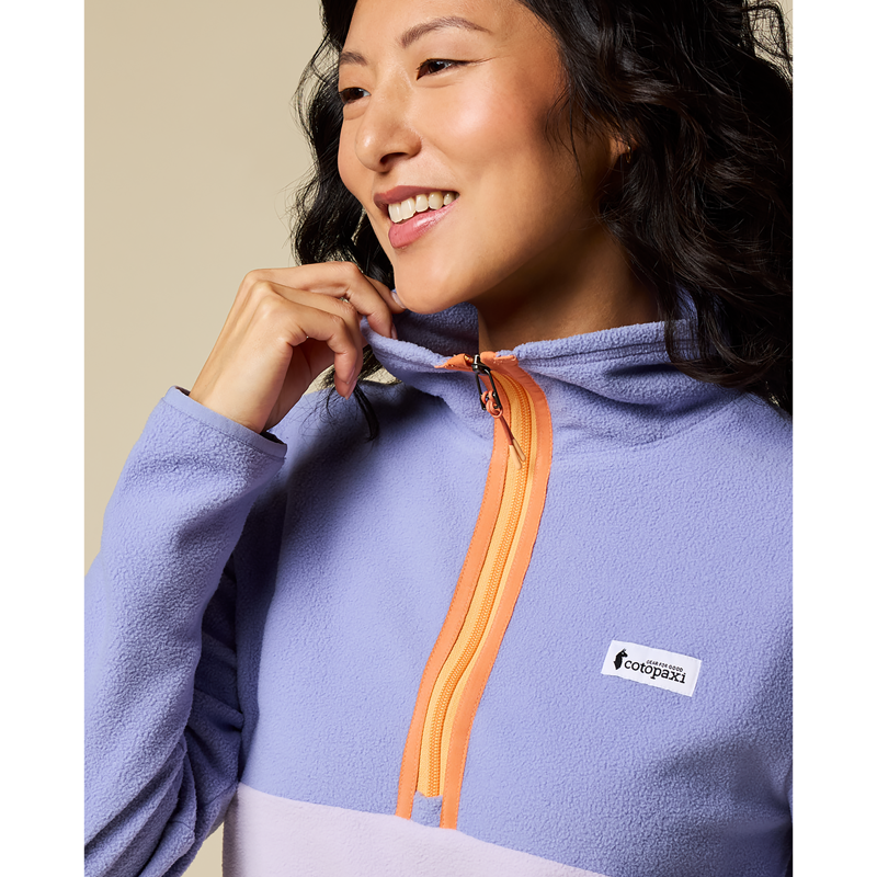 Cotopaxi Women's Amado Fleece Pullover Aster and Moonbeam-1
