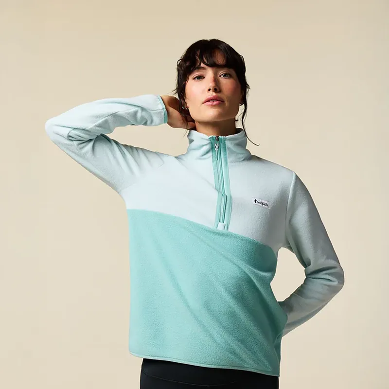 Cotopaxi Women's Amado Fleece Pullover Surf and Tide Pool-2