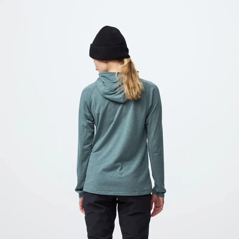 Fjallraven Women's Bergtagen Midlayer Hoodie Nimbus Blue-3
