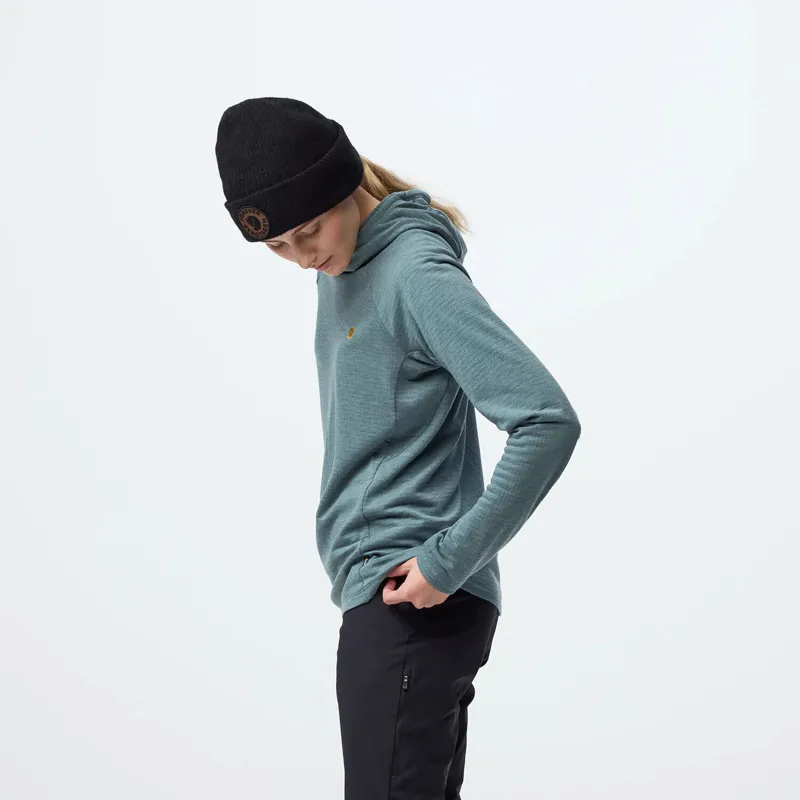 Fjallraven Women's Bergtagen Midlayer Hoodie Nimbus Blue-4