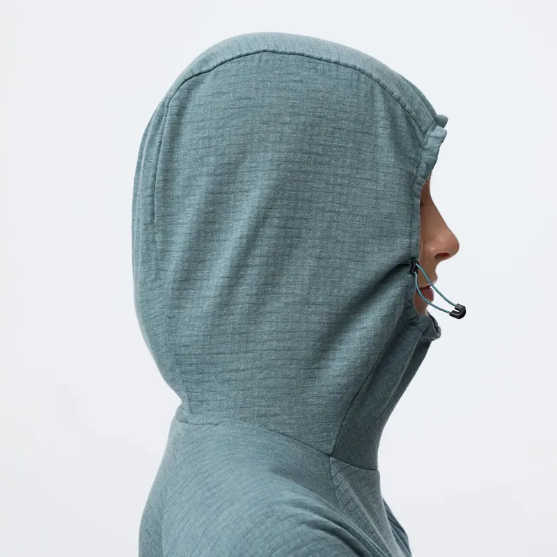 Fjallraven Women's Bergtagen Midlayer Hoodie Nimbus Blue-6