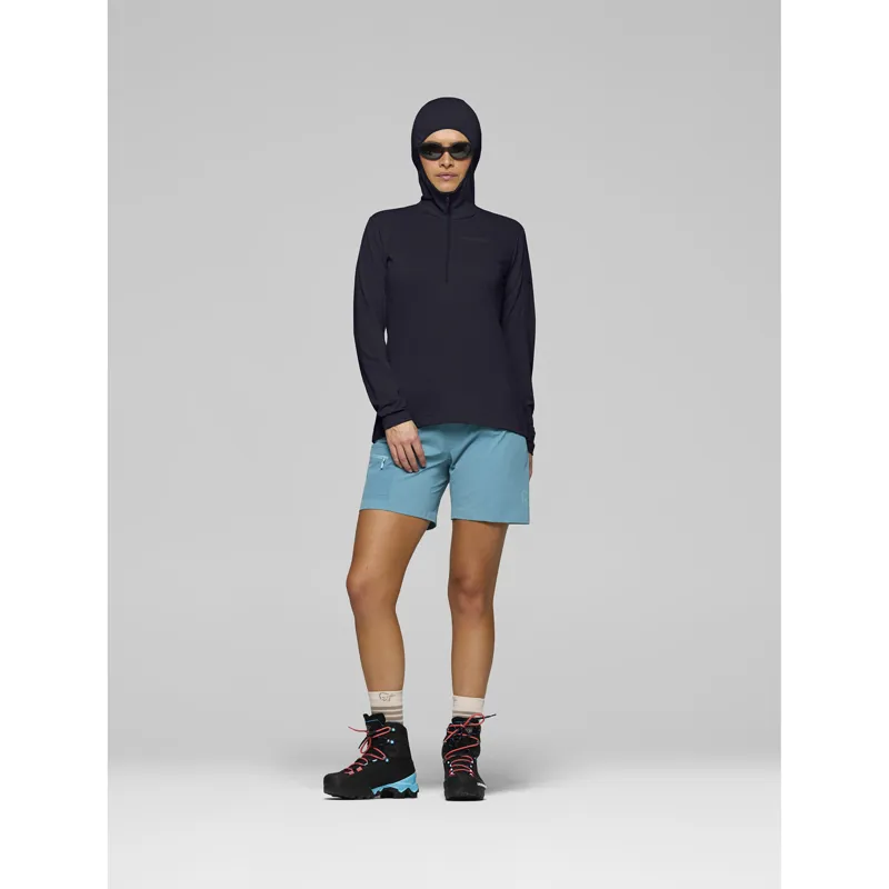 Norrona Women's Falketind Warm1 Hooded Fleece Caviar Black-4