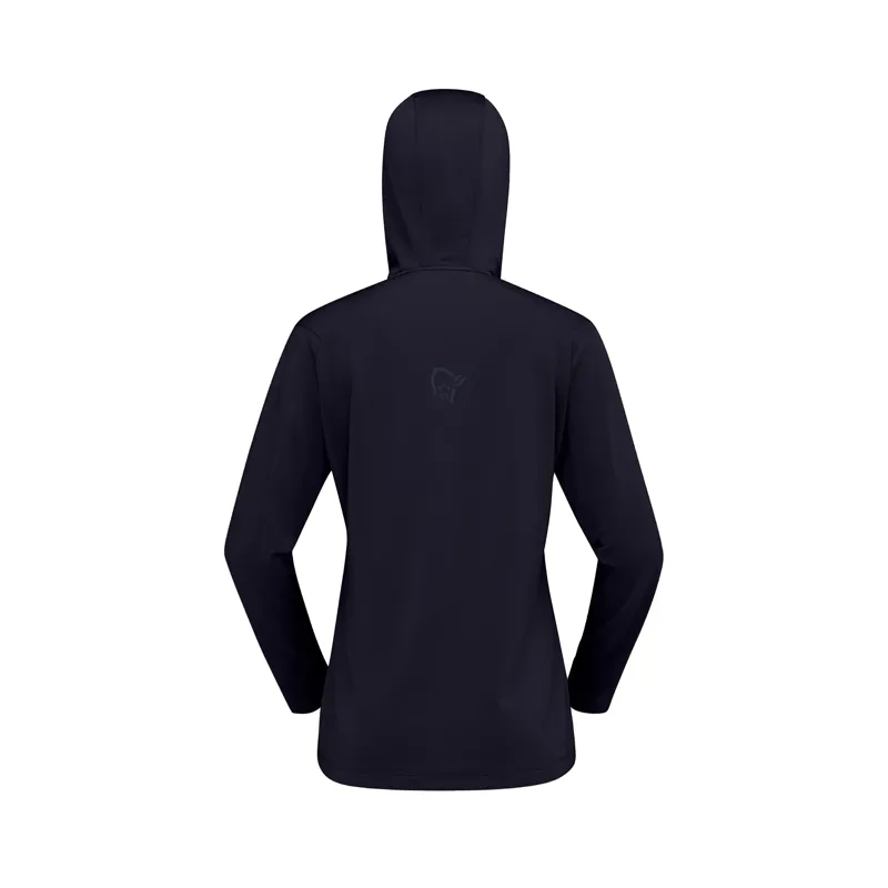 Norrona Women's Falketind Warm1 Hooded Fleece Caviar Black-1