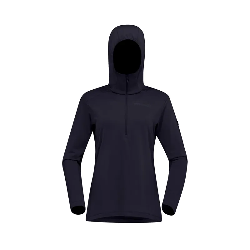Norrona Women's Falketind Warm1 Hooded Fleece Caviar Black