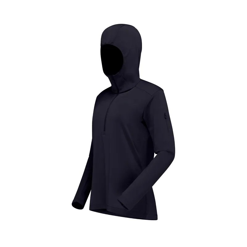 Norrona Women's Falketind Warm1 Hooded Fleece Caviar Black-2