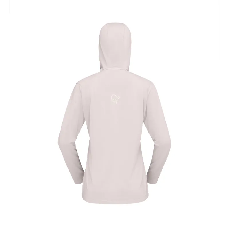 Norrona Women's Falketind Warm1 Hooded Fleece Oatmeal-1