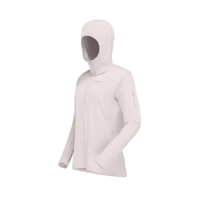 Norrona Women's Falketind Warm1 Hooded Fleece Oatmeal-2