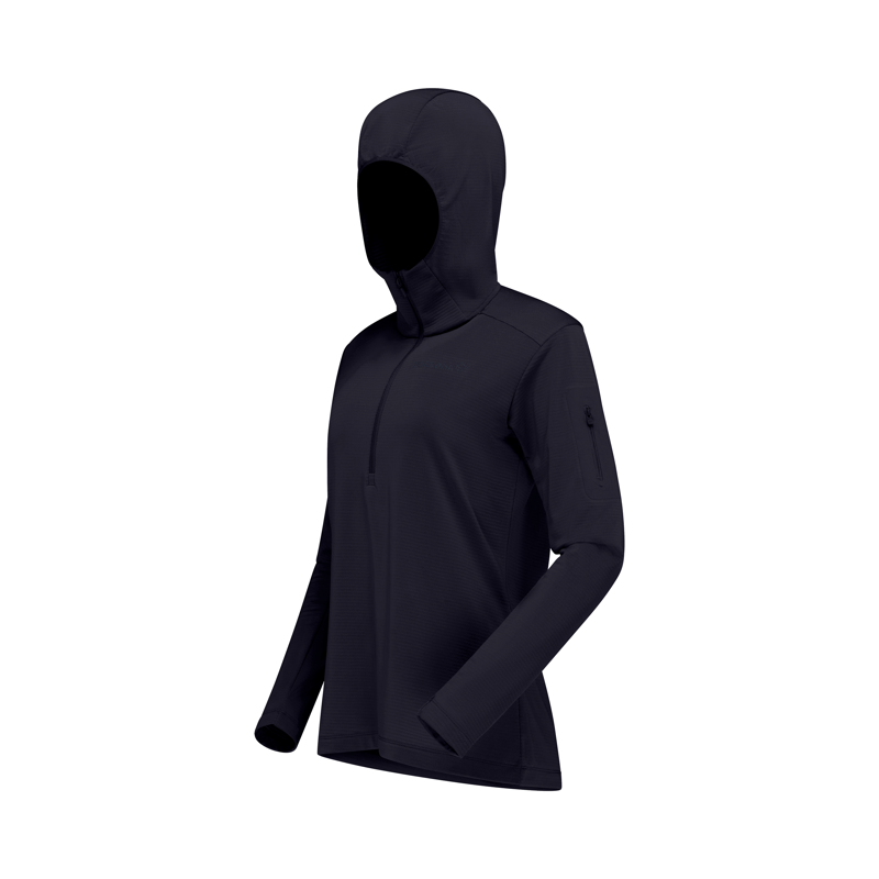 Norrona Women's Falketind Warm1 Hooded Fleece Caviar Black-1