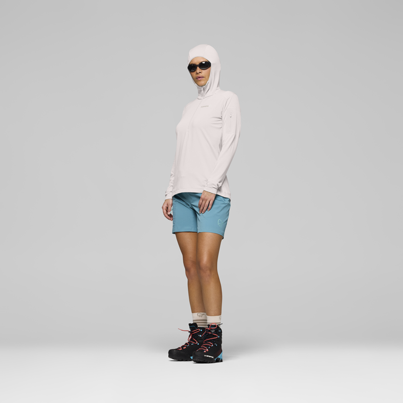 Norrona Women's Falketind Warm1 Hooded Fleece Oatmeal-3