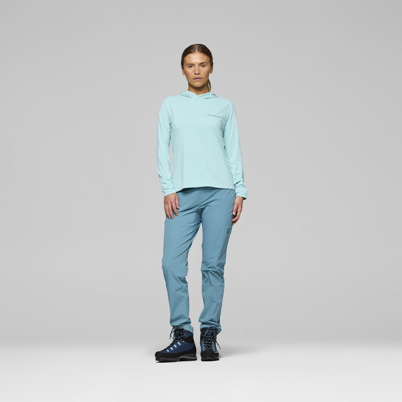 Norrona Women's Femund Tech Hood Aqua Haze-5