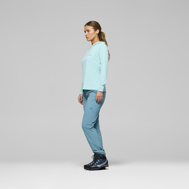 Norrona Women's Femund Tech Hood Aqua Haze-3