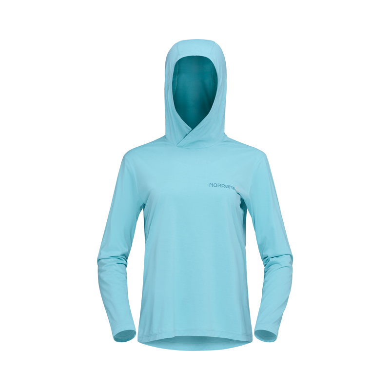 Norrona Women's Femund Tech Hood Aqua Haze-1