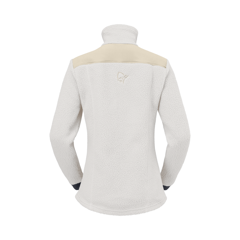 Norrona Womens' Trollveggen Warm3 Jacket Whisper White Oatmeal-2