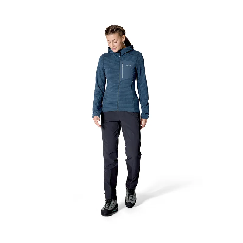 Rab Women's Ascendor Light Hoody Tempest Blue-2