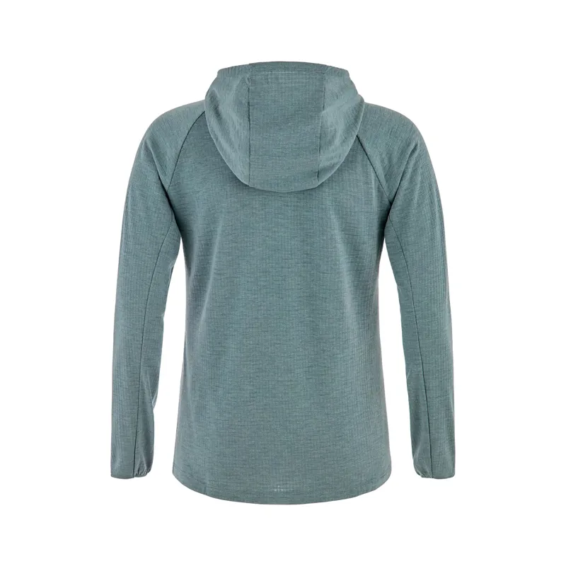 Fjallraven Women's Bergtagen Midlayer Hoodie Nimbus Blue-1