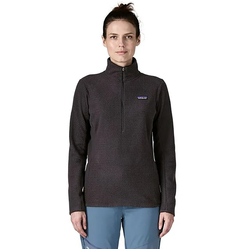 Patagonia Womens R1 Air Zip Neck Black-1