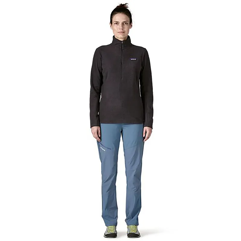 Patagonia Womens R1 Air Zip Neck Black-3