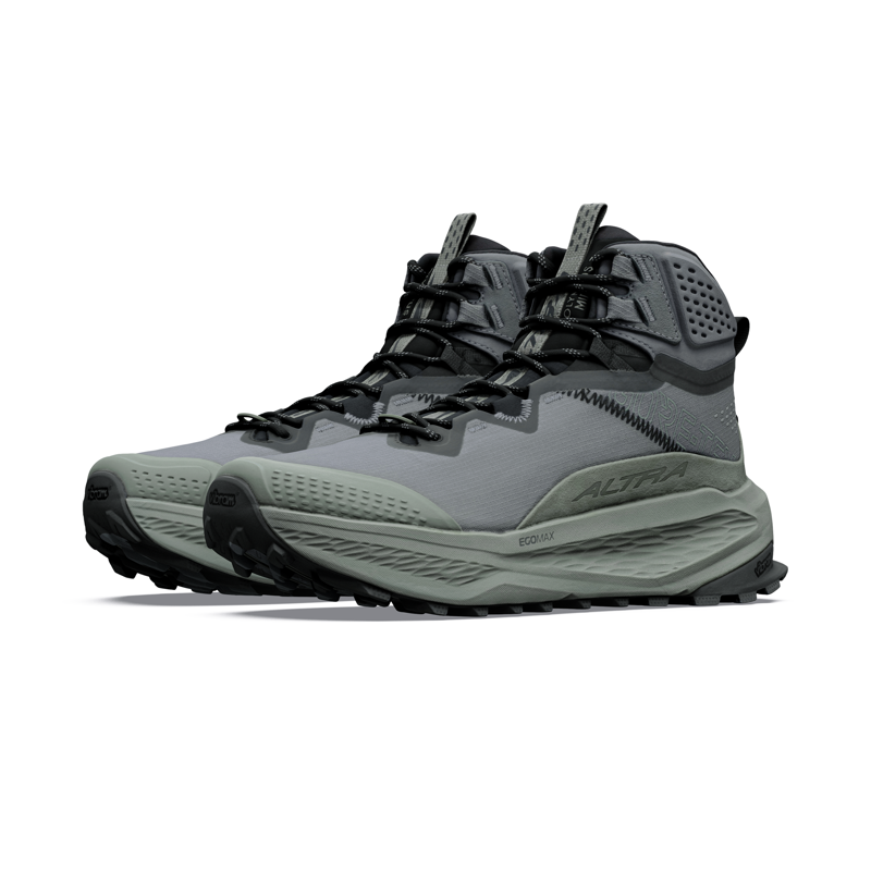Altra Women's Olympus 7 Mid GTX Hiking Boots Castlerock Black Agave Green-2