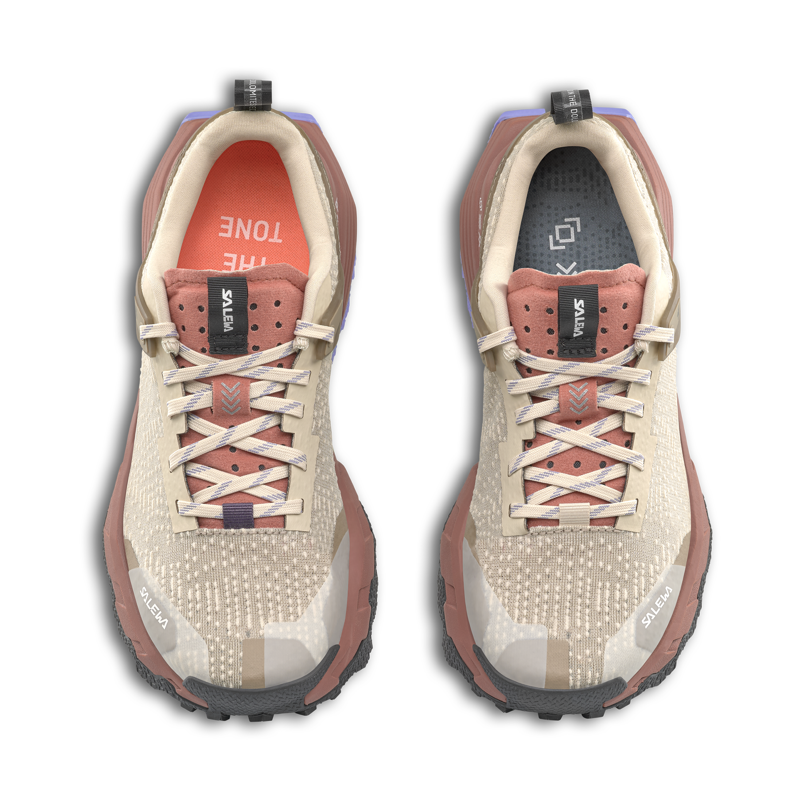 Salewa Women's Pedroc 2 Hiking Shoes Oatmeal / Etruscan Red-3