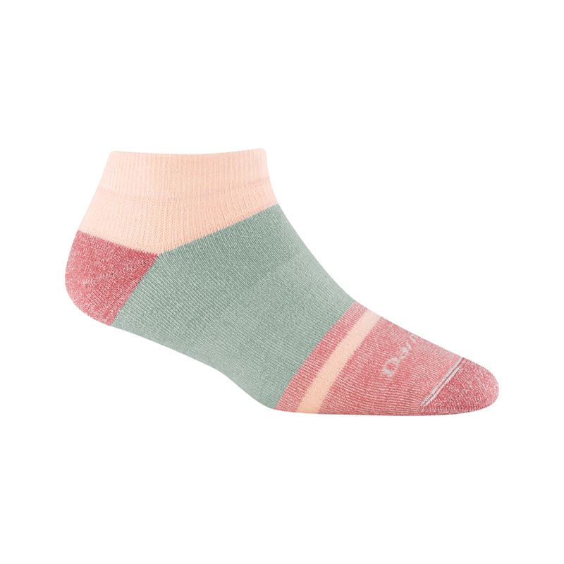 Darn Tough Women's Home Base No Show Heavyweight Socks with Full Cushion Honeydew
