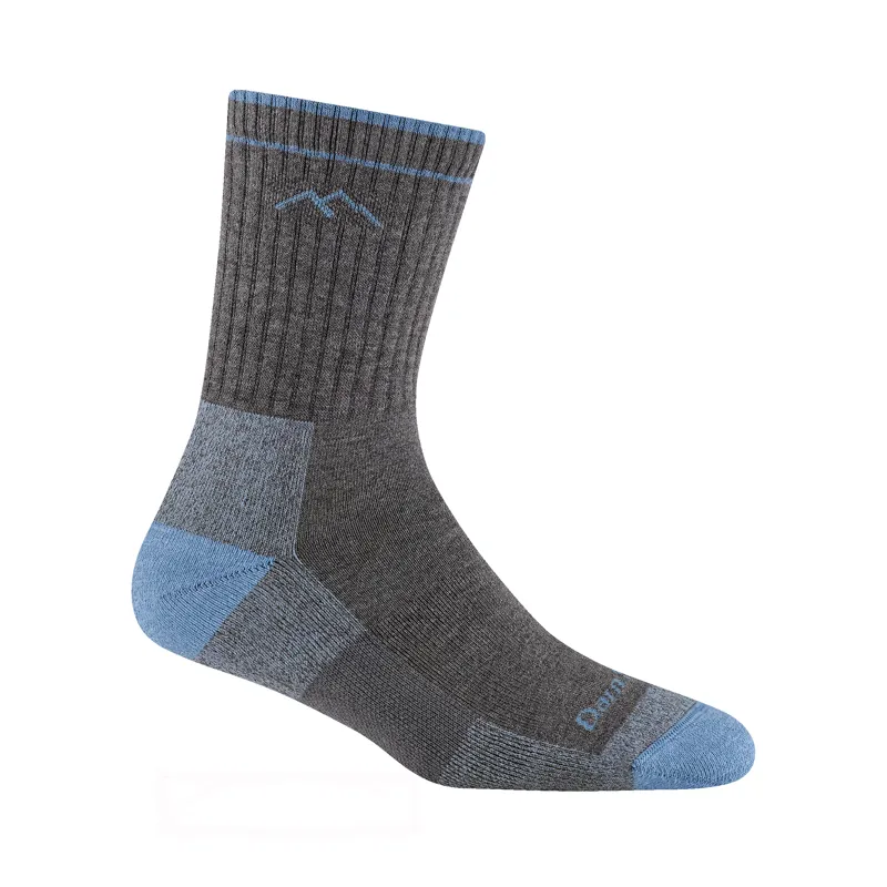 Darn Tough Womens Hiker Coolmax Micro Crew Cushion Gray