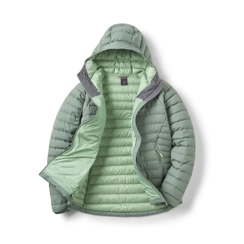 Rab Women's Microlight Windstopper Hoodie Dark Fig Green-2