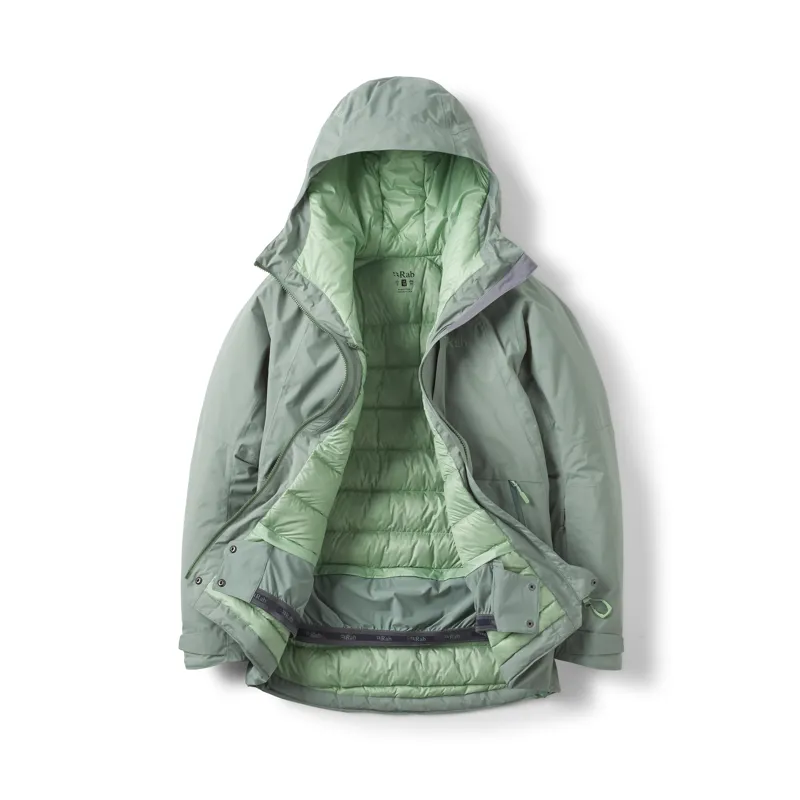 Rab Women's Optical Down Jacket Dark Fig Green-2
