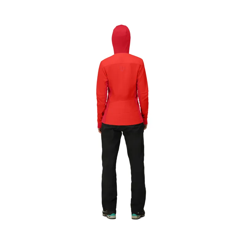 Norrona Women's Falketind Alpha90 Insulated Zip Hoodie Arednalin Red-3