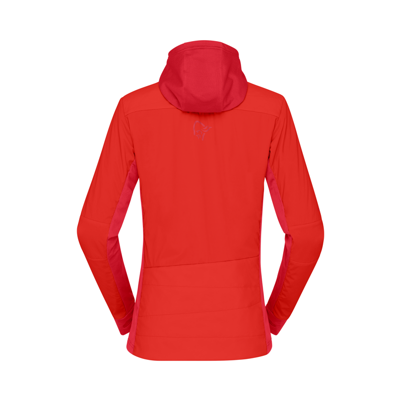 Norrona Women's Falketind Alpha90 Insulated Zip Hoodie Arednalin Red-1
