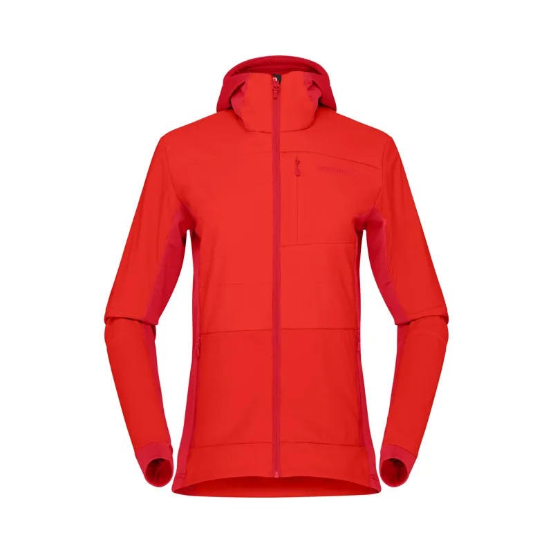 Norrona Women's Falketind Alpha90 Insulated Zip Hoodie Arednalin Red