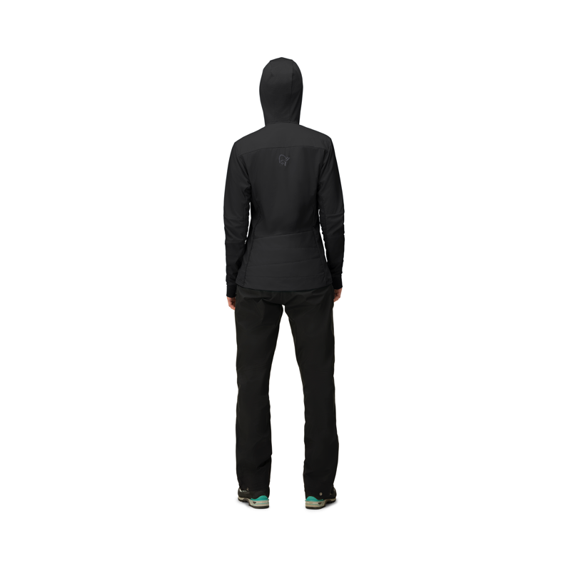 Norrona Women's Falketind Alpha90 Insulated Zip Hoodie Caviar-3