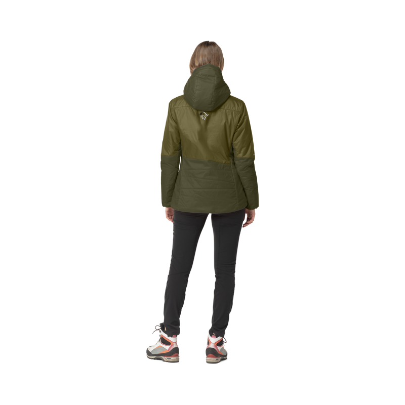 Norrona Women's Falketind Thermo60 Hood Jacket Olive-5