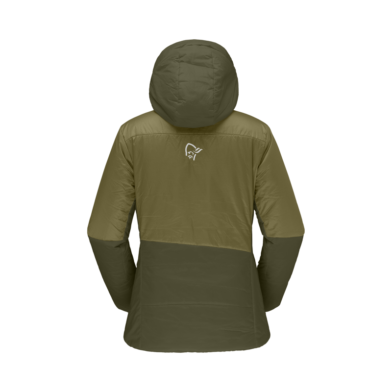 Norrona Women's Falketind Thermo60 Hood Jacket Olive-1