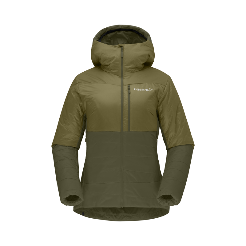 Norrona Women's Falketind Thermo60 Hood Jacket Olive