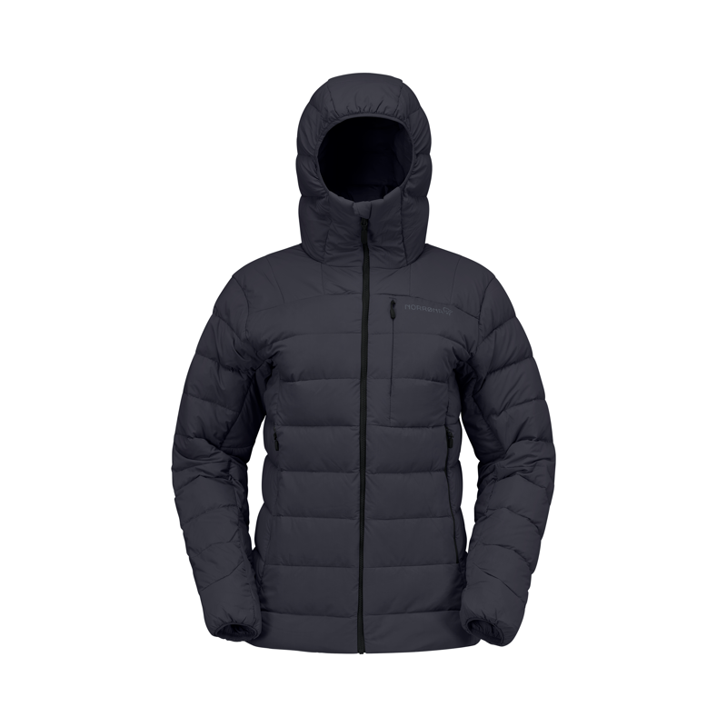 Norrona Women's Femund Down700 Zip Hooded Jacket Caviar Black