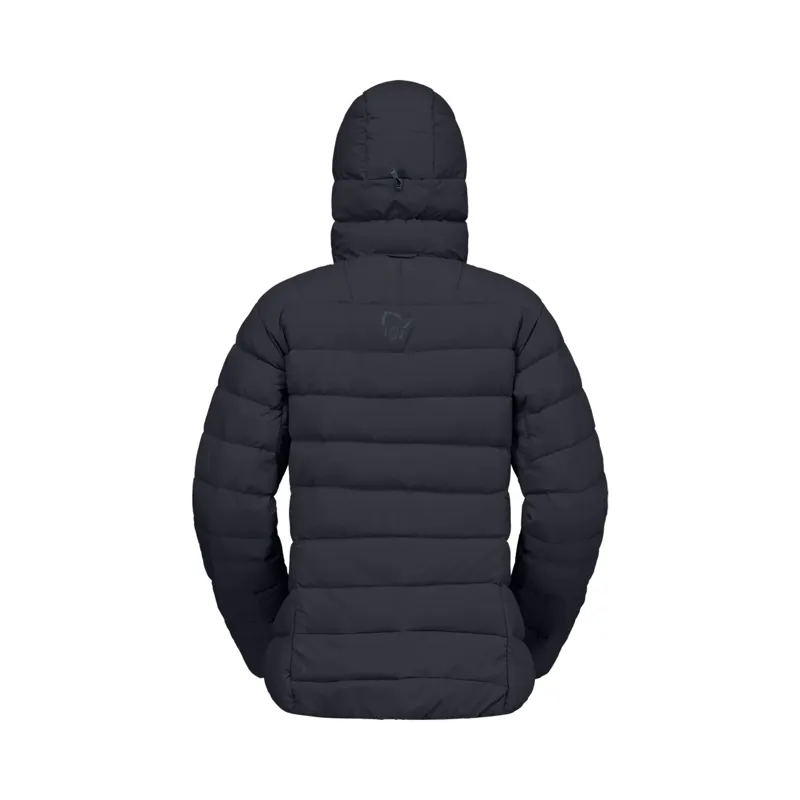 Norrona Women's Femund Down700 Zip Hooded Jacket Caviar Black-1