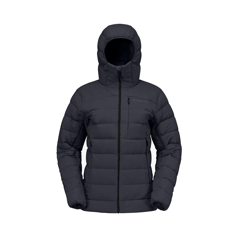 Norrona Women's Femund Down700 Zip Hooded Jacket Caviar Black