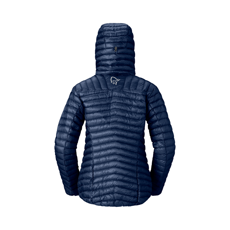 Norrona Women's Trollveggen Superlight Down800 Hooded Jacket Indigo-1
