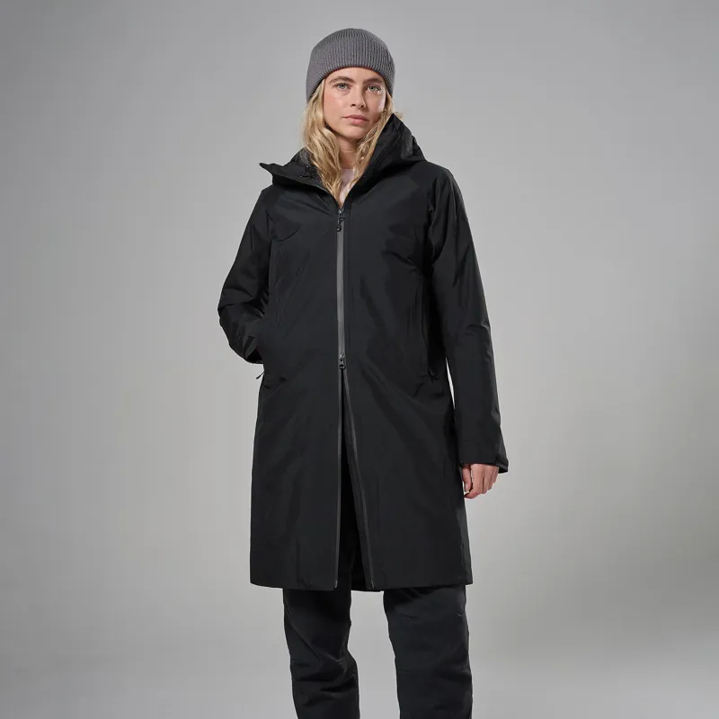 Montane Women's Spirit Long Insulated Jacket Black-1