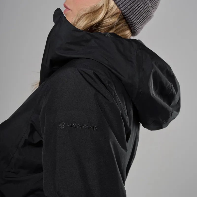 Montane Women's Spirit Long Insulated Jacket Black-5