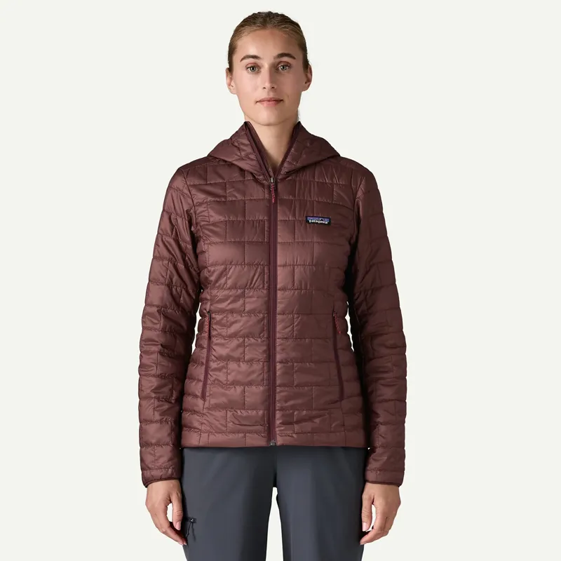 Patagonia Women's Nano Puff Hoody Dark Ruby-1